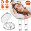 4 Pcs Magnetic Nose Clip Anti Snoring Device Sleeping Aid Comfortable and Reusable for Men and Women