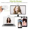 Selfie Ring Light 36 LEDs Ring Fill Light Clip for iPhone Xs Max/XR Galaxy S10 Plus Tablet