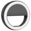 Selfie Ring Light 36 LEDs Ring Fill Light Clip for iPhone Xs Max/XR Galaxy S10 Plus Tablet