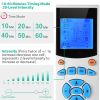 Tens Unit Machine Impulse Massager 10 Modes Pain Relief Body Massager Machine Muscle Stimulator w/ 4 Outputs and 8 Electrode Pads For Relief Relaxing