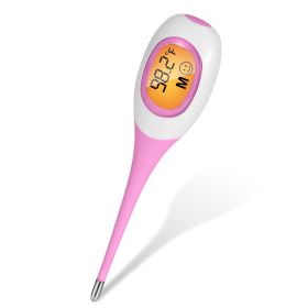 Oral Thermometer Body Thermometer Oral Rectal Underarm Temperature Thermometer C/F Switchable Accurate Fast Temperature Reading Fever Thermometer for (Option: DigitalThemometerPink)