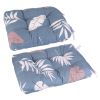 2Pcs Rocking Chair Cushion Upper And Lower Back And Seat Sets with Non-Slip Ties Polyester Fiber Filling Comfortable for Indoor Home Office Car