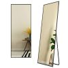 Full Length Mirror 67x25.6in Aluminum Alloy Wall Mirror Free Standing Floor Mirror Hanging Leaning Against Wall for Dressing Bedroom Living Room