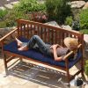 Bench Seat Cushion For Indoor Outdoor Furniture Non Slip Long Chair Cushion with Ties Strap Swing Cushion 51.18x19.68IN For Garden Patio Balcony Entr