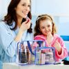 3Pcs Clear Travel Bags Waterproof Cosmetic Makeup Lotion Toiletry Wash Handbags Transparent Holder Pouch Kits For Swimming Travel Hotel