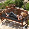 Bench Seat Cushion For Indoor Outdoor Furniture Non Slip Long Chair Cushion with Ties Strap Swing Cushion 51.18x19.68IN For Garden Patio Balcony Entr