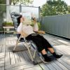 67x22in Chaise Lounger Cushion Recliner Rocking Chair Sofa Mat Deck Chair Cushion