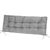 Bench Seat Cushion For Indoor Outdoor Furniture Non Slip Long Chair Cushion with Ties Strap Waterproof Swing Cushion 51.18x19.68IN For Garden Patio Ba